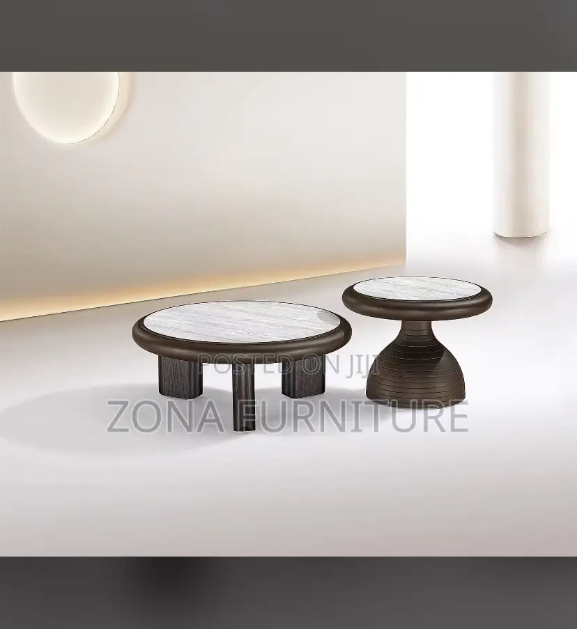 Imported Luxury Center Ceramic Wooden Table With Side Stool