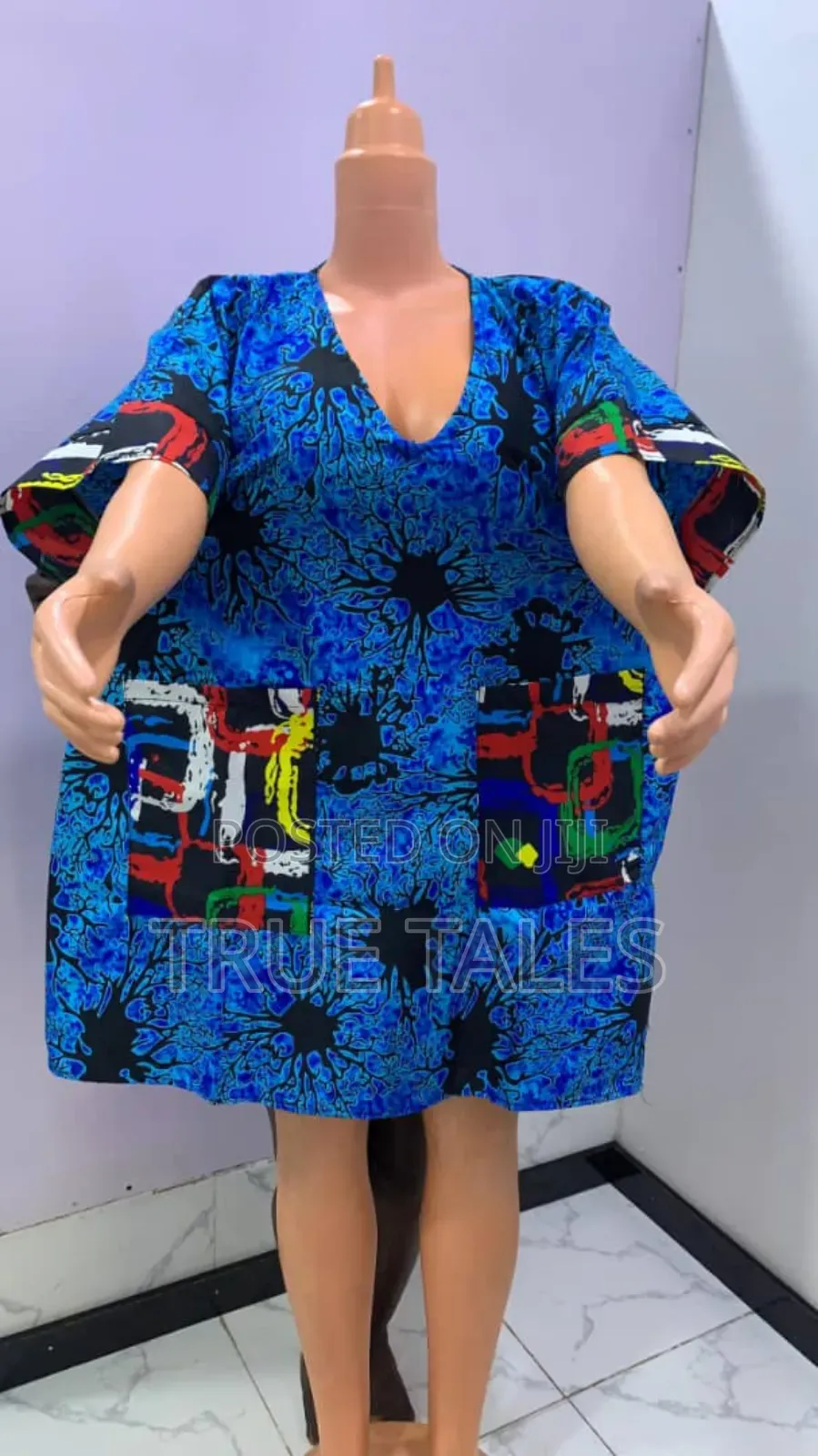 Comfortable Readymade Ankara Boubou/Abaya