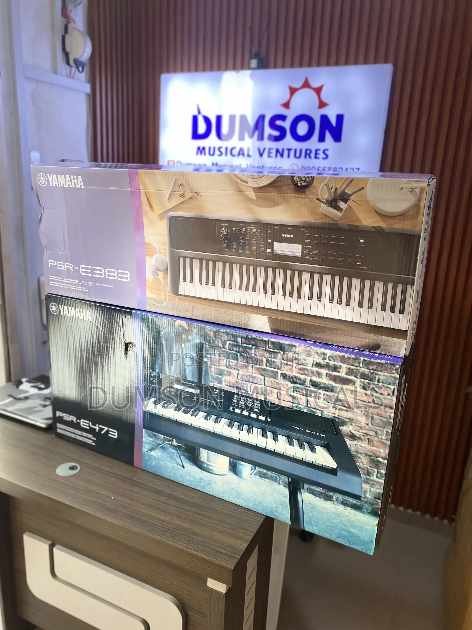 Yamaha Keyboard PSR E473 With Adapter