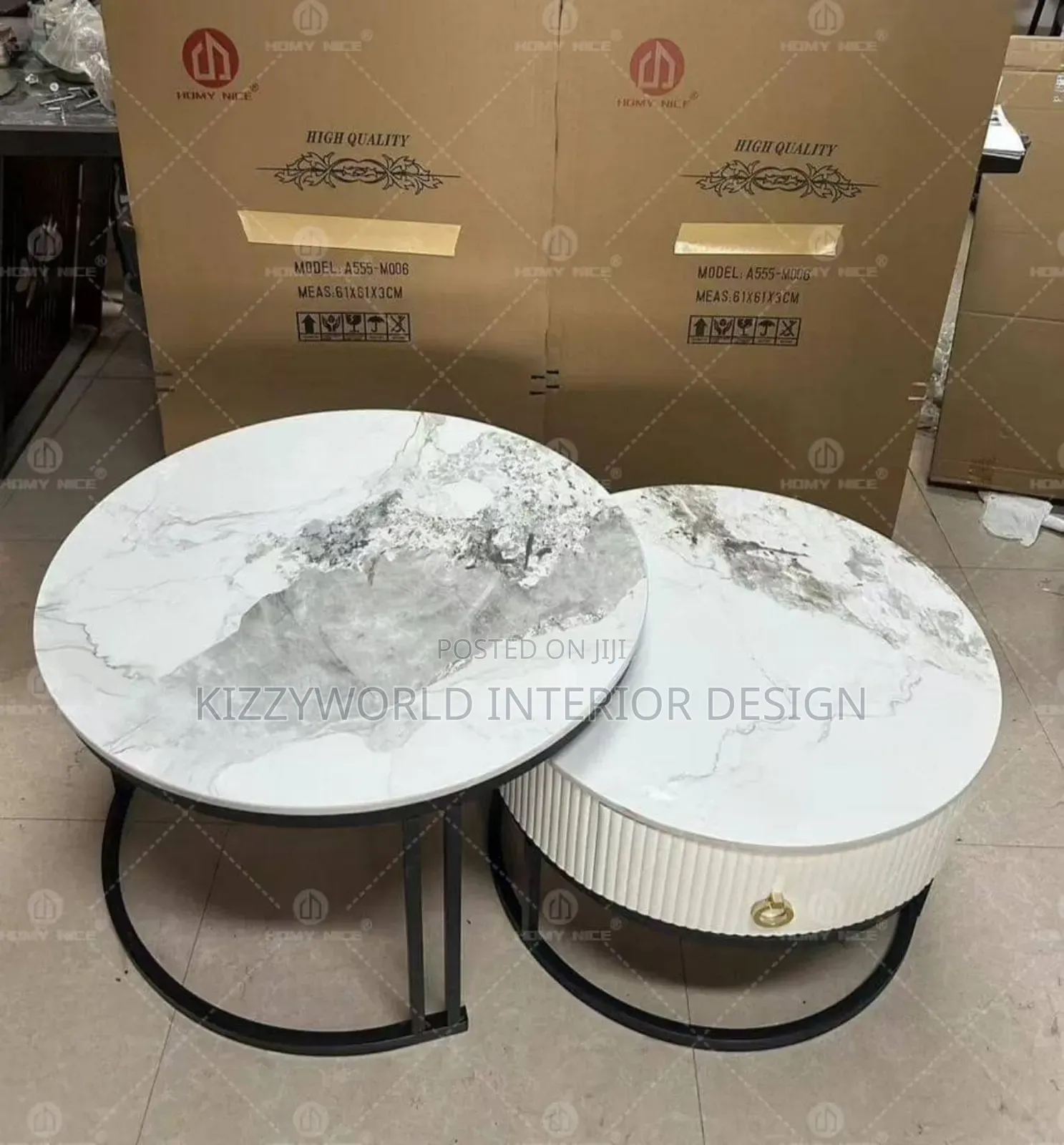 Imported Round 1+1 Center Table.