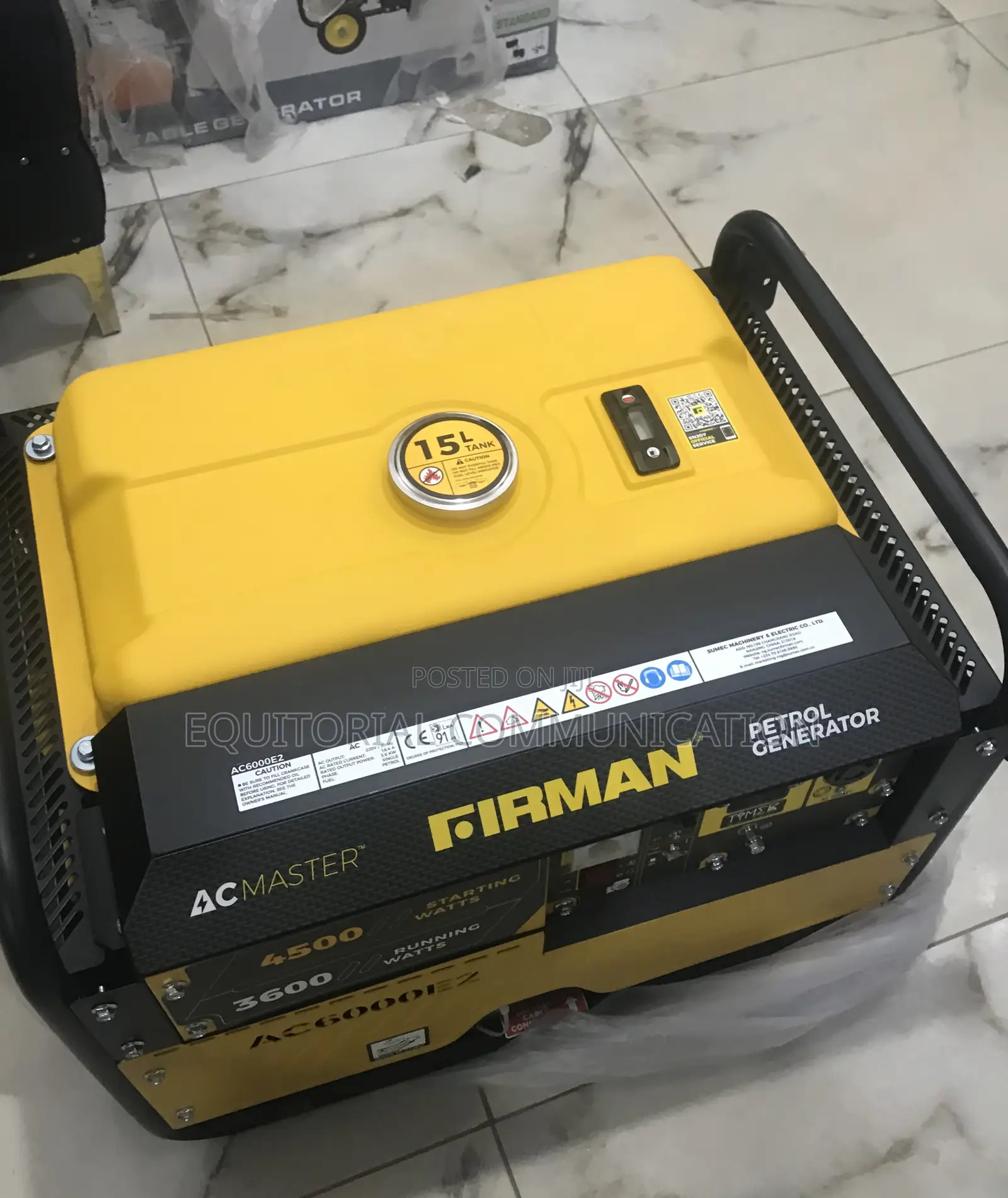 Firman Ac6000e2 Generator With Strong Engine