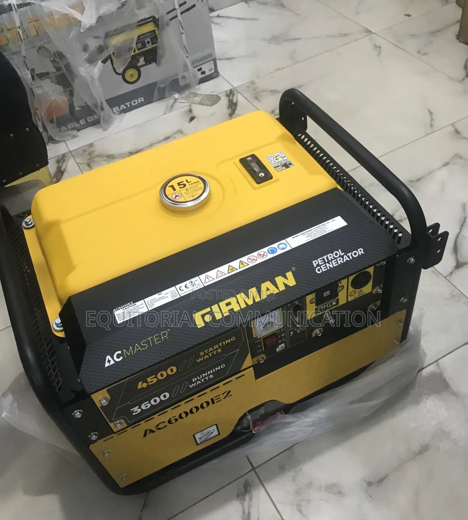 Firman Ac6000e2 Generator With Strong Engine