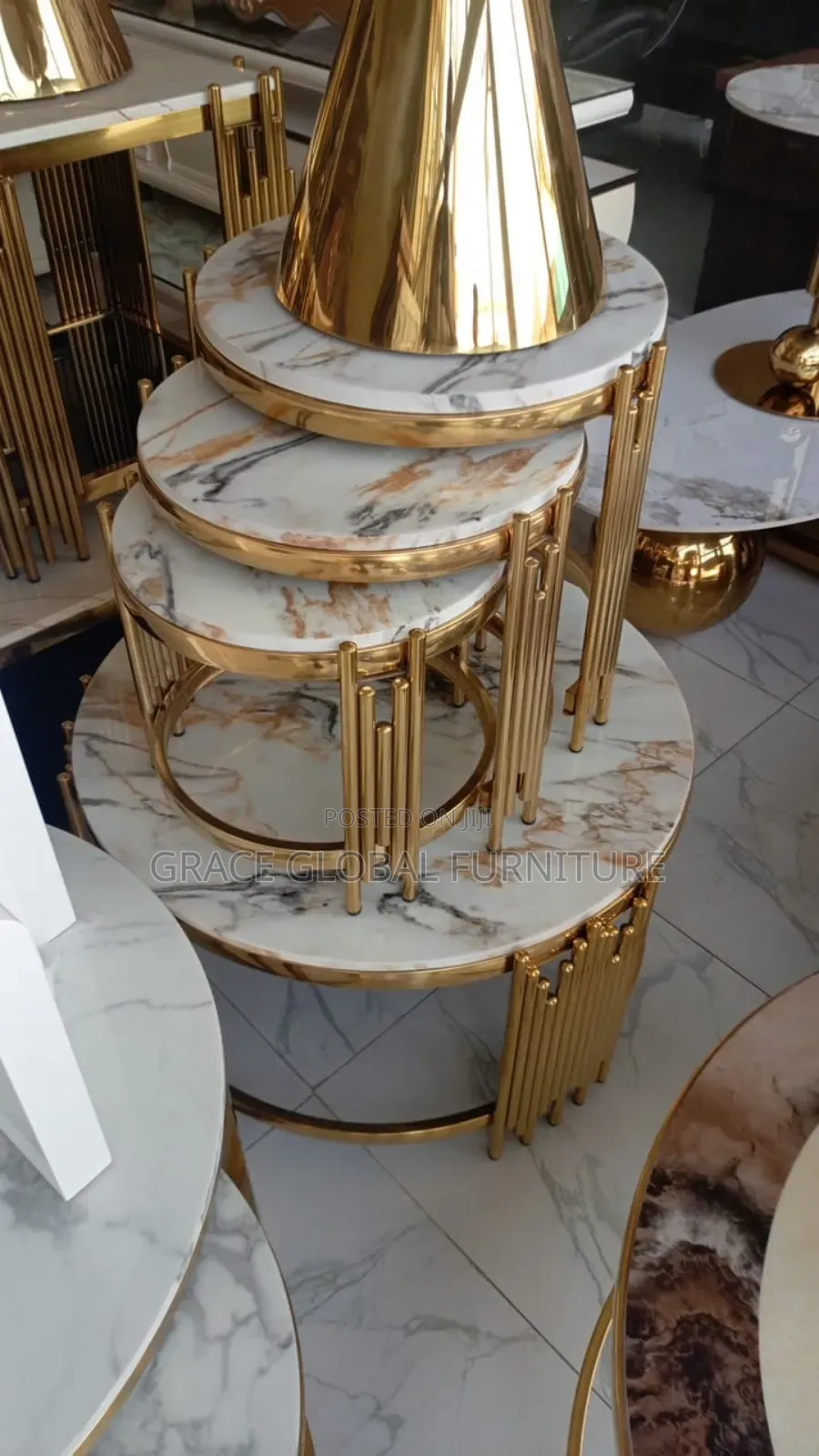 Nardoic Centre Table and Stool