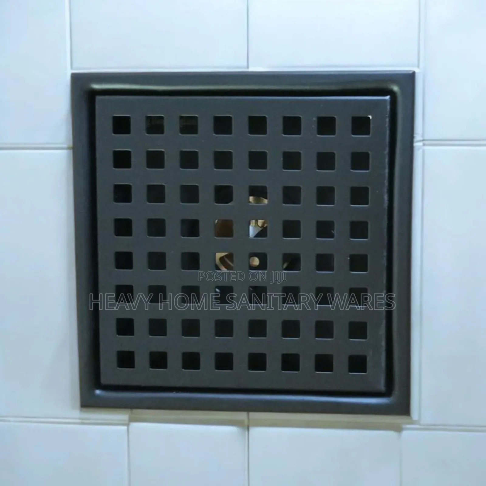 Black Square Floor Drain