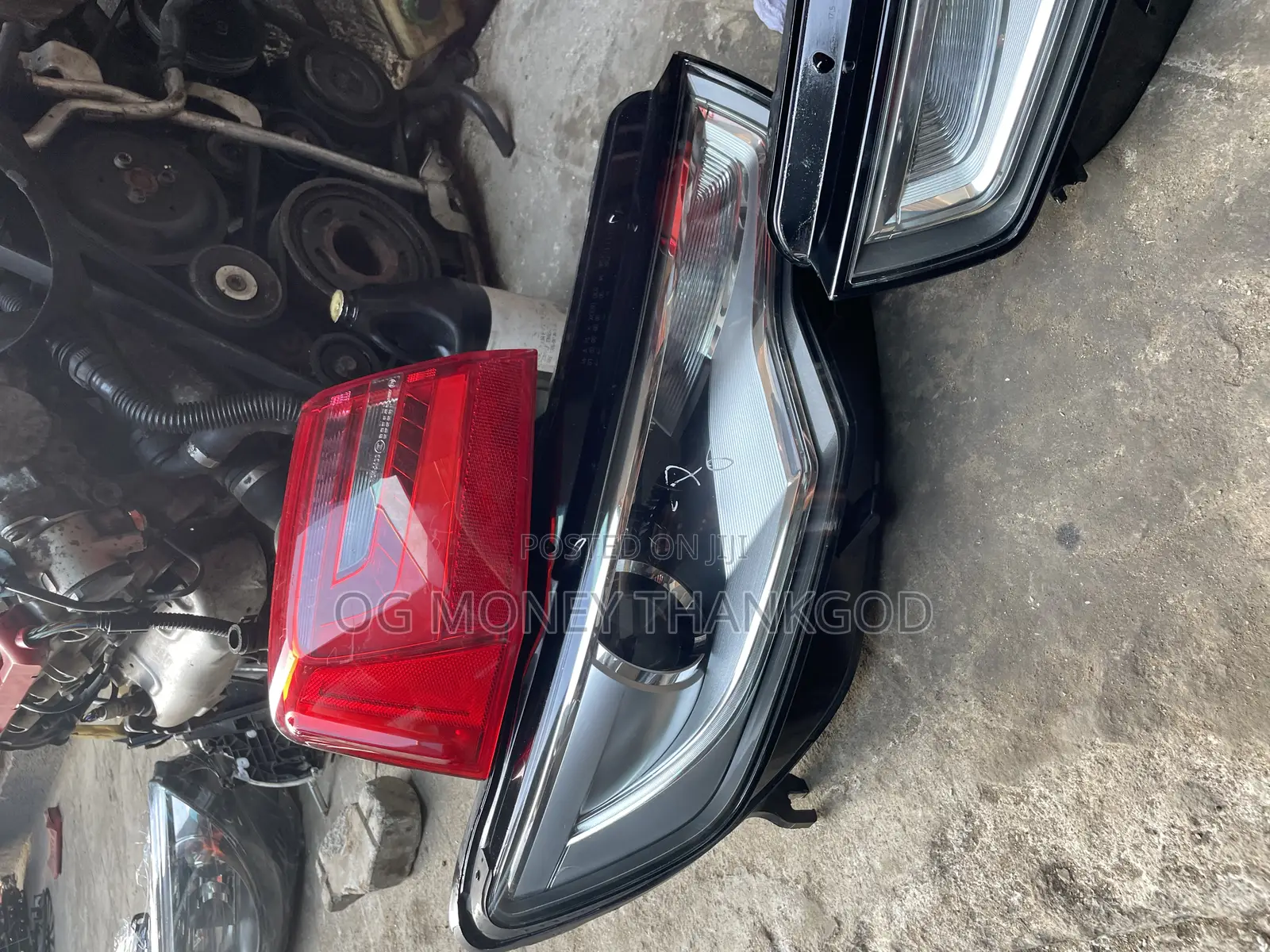 Front and Back Headlight Audi A6 2013