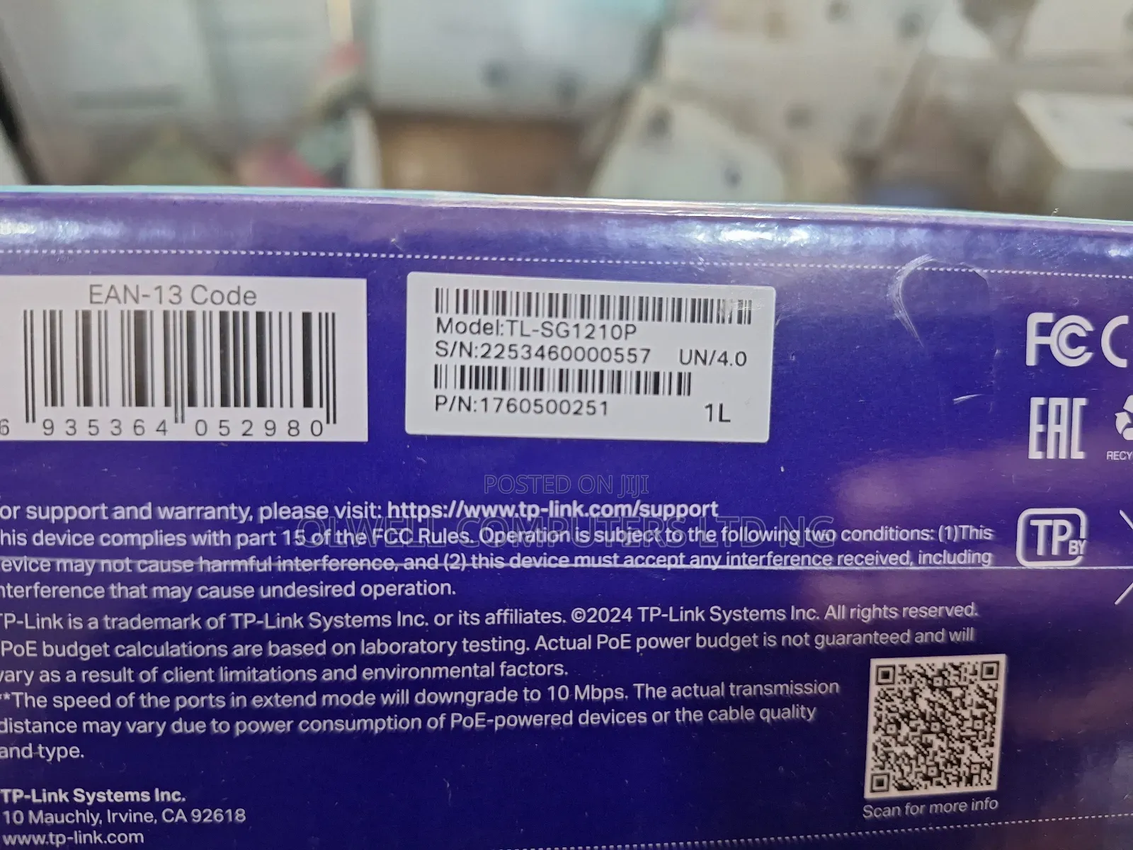 Tp-Link 10ports Desktop Gigabit Poe Switch-Tlsg1210p