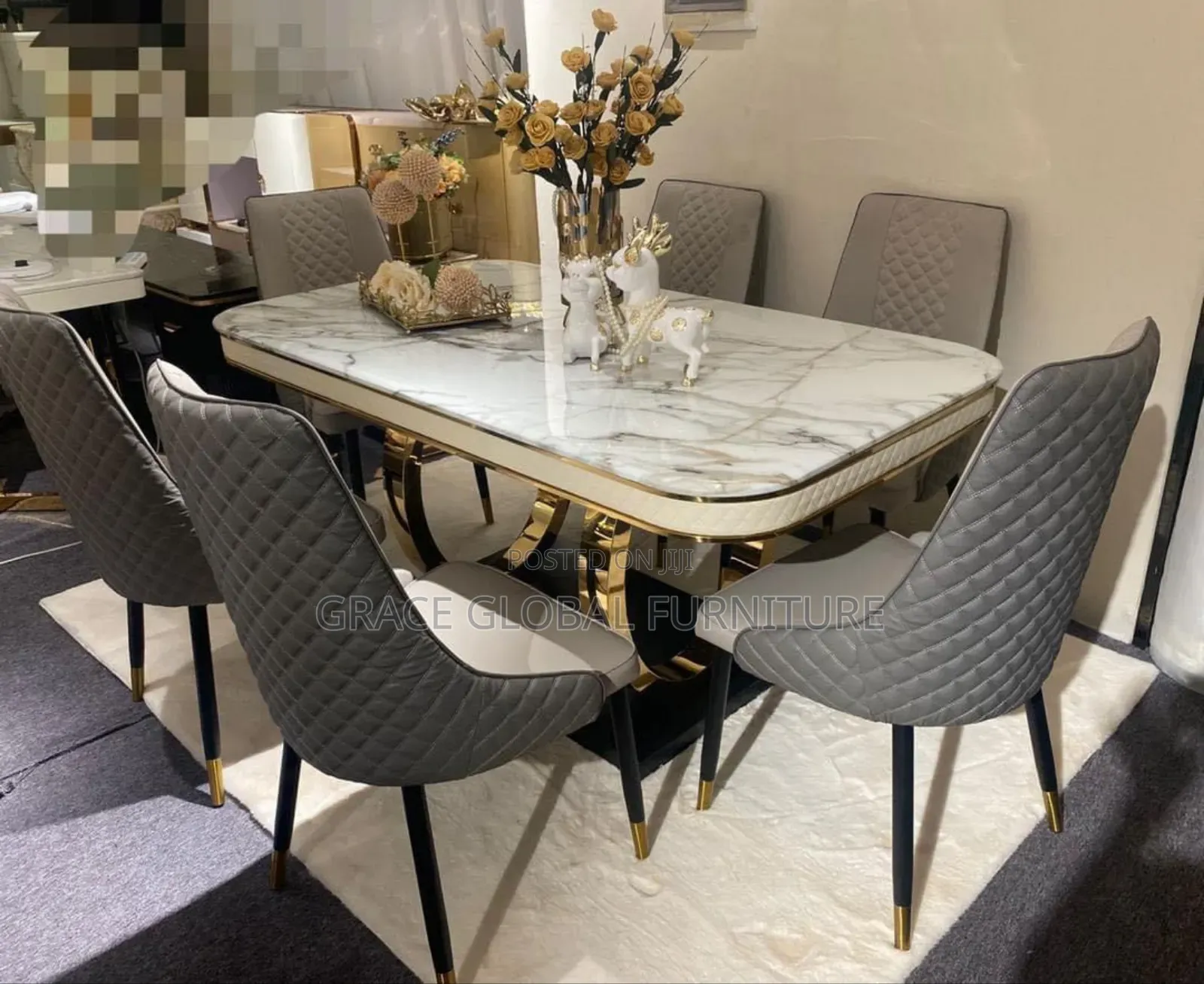 Mmarble Dining Table Set