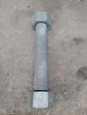 1.7/8x400 Stud Bolt and Nut Hot Dip Galvanized Available in All Sizes