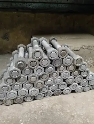 1.7/8x400 Stud Bolt and Nut Hot Dip Galvanized Available in All Sizes