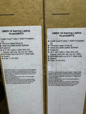 New Laptop HP Omen 16 16GB Intel Core Ultra 7 SSD 1T