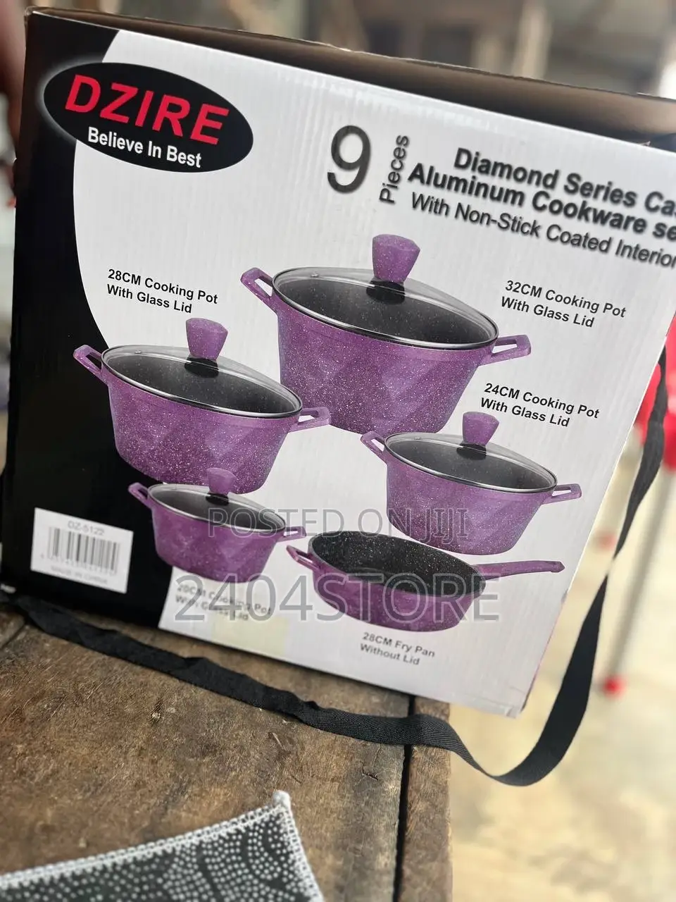 Dzire 9pcs Granite Set
