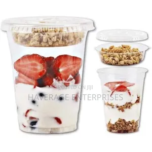 Parfait//Dessert/Cake Cup With Flat Lids 12/16oz 1000pces