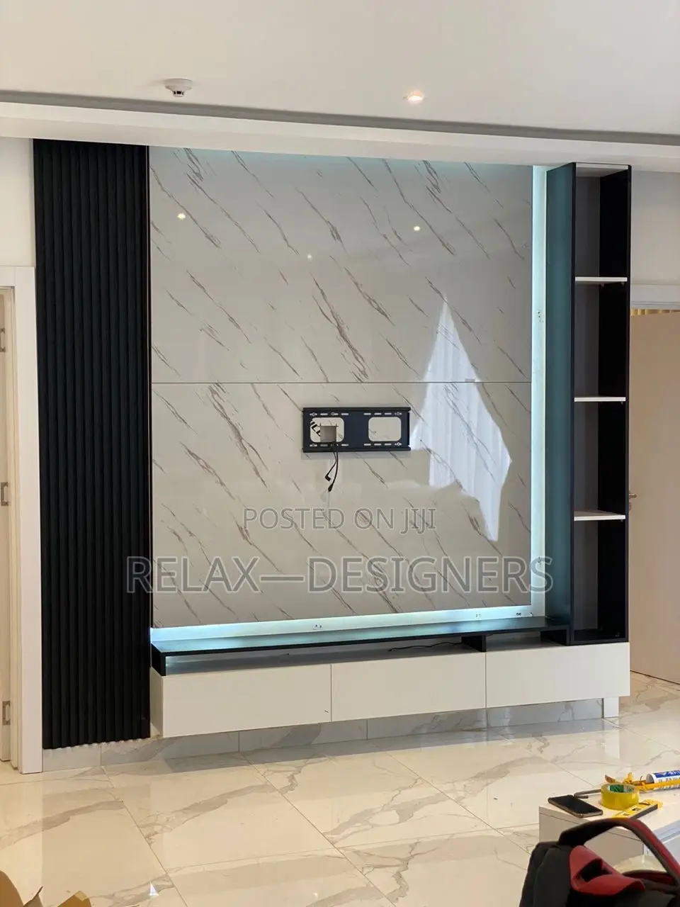 Coffee  Brown Off-White Tv  Panel