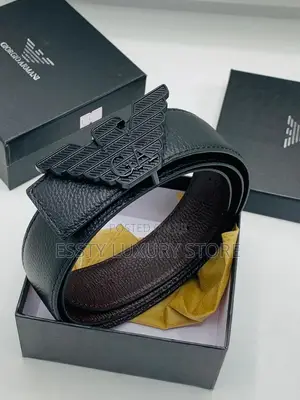 Giorgio Armani Pure Leather Waist Belt