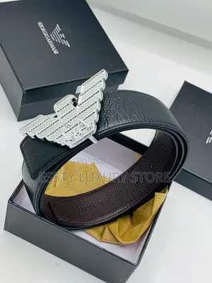 Giorgio Armani Pure Leather Waist Belt