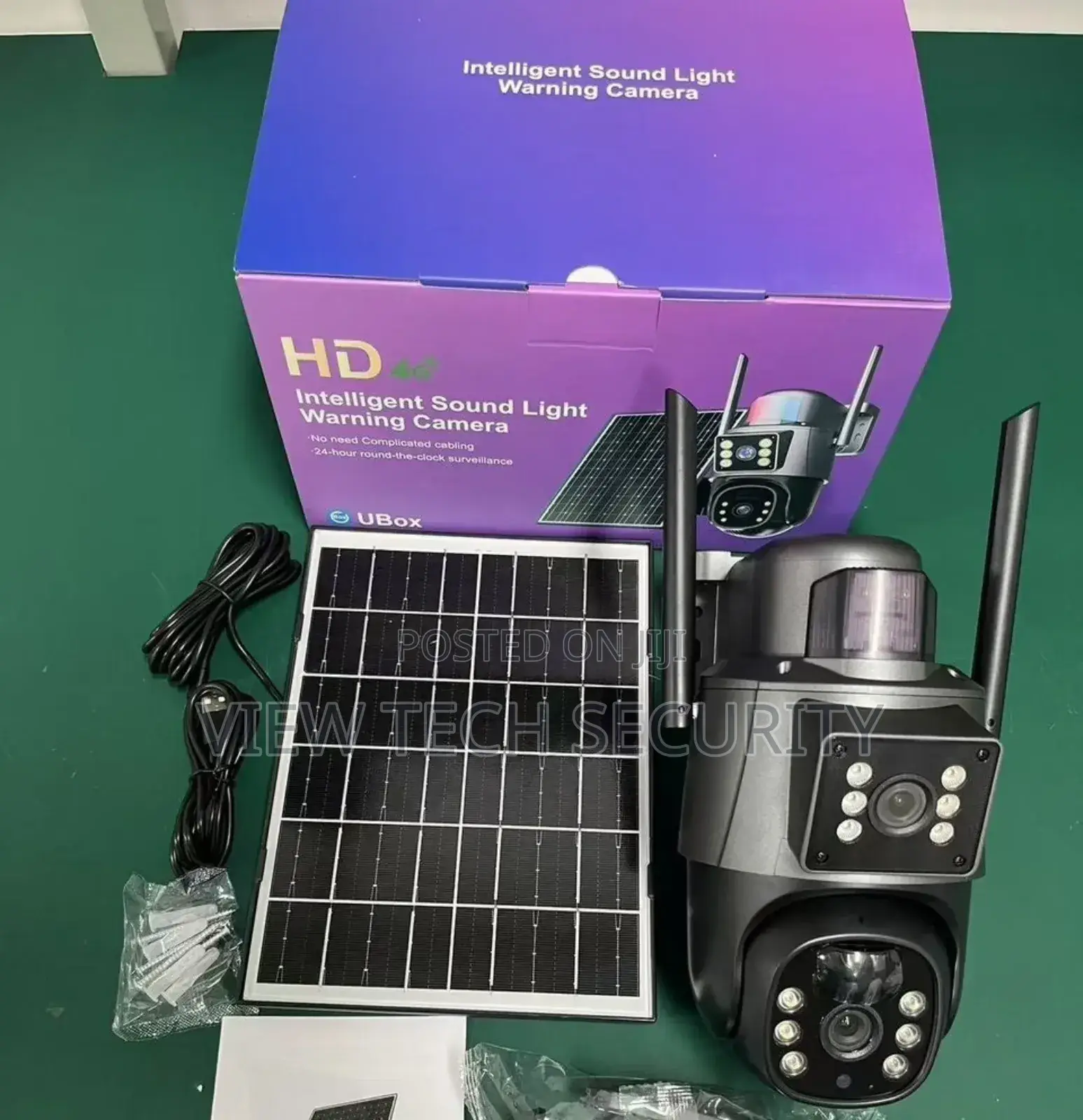 Dual Lens CCTV Solar Camera Ubox