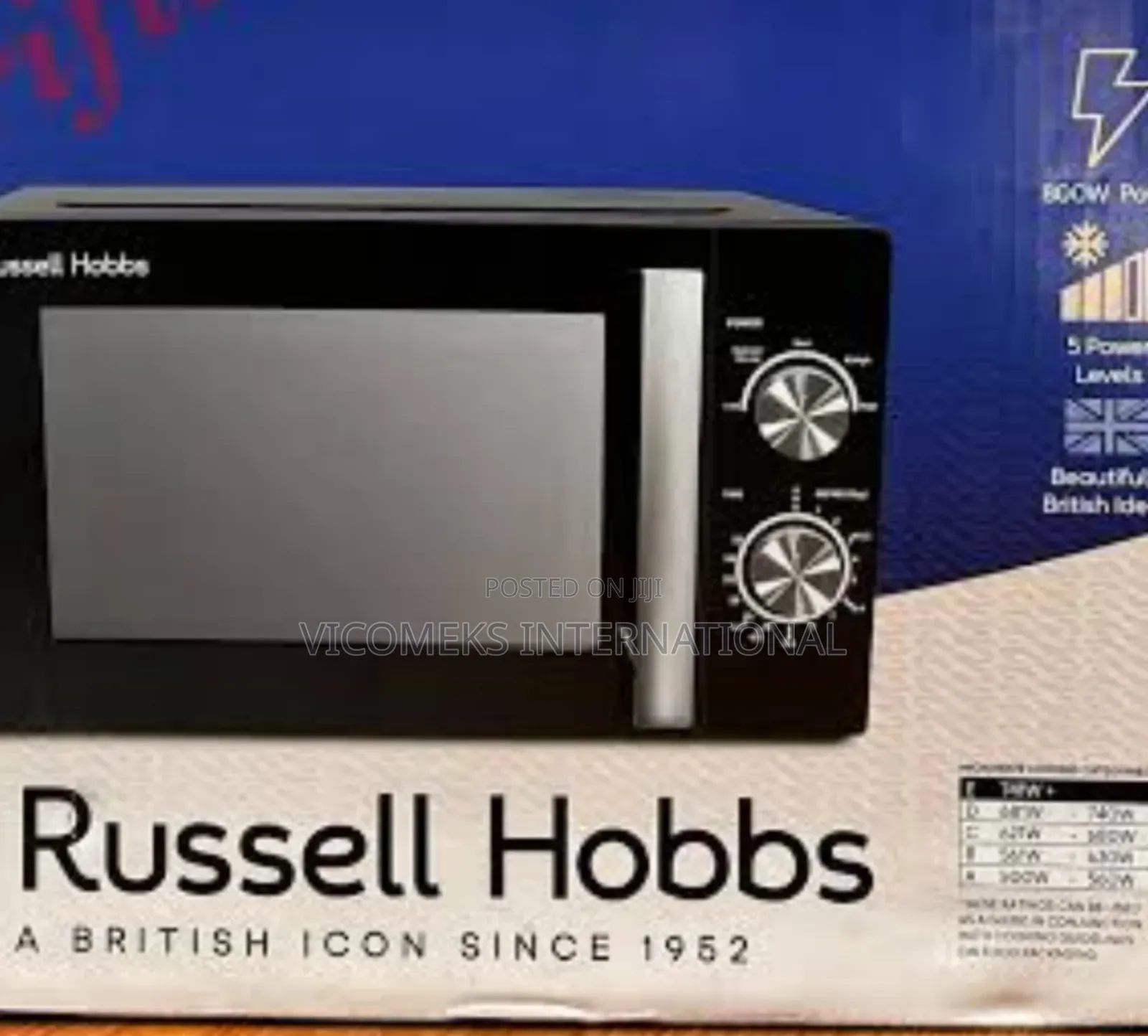 Microwave With 5 Power Levels, Automatic, Manual