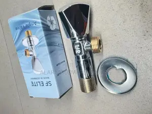 Angle Valve Black and Chrome
