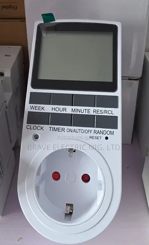 Digital Timer Switch Relay Control Plug 13a