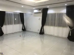 Automated Dark Gray Curtains