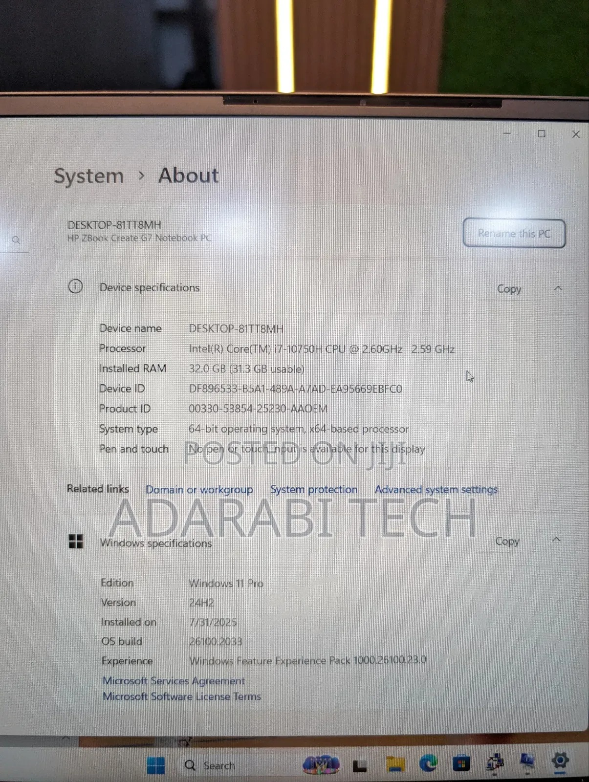 Laptop HP ZBook Create G7 32GB Intel Core i7 SSD 1T