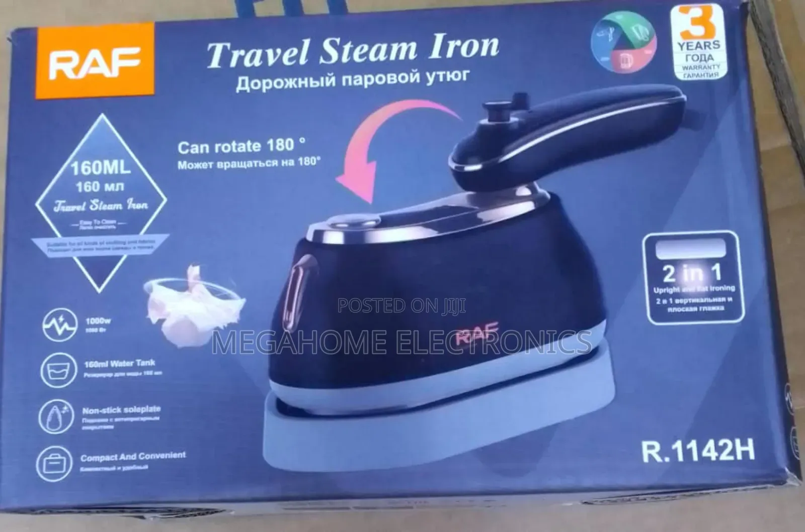 Raf Travel Steam Iron 1142h