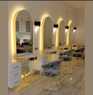 U Shaped Mirror  for Saloon