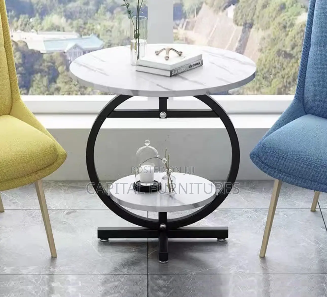 Imported Ceramic Side Stool With 2 Layer