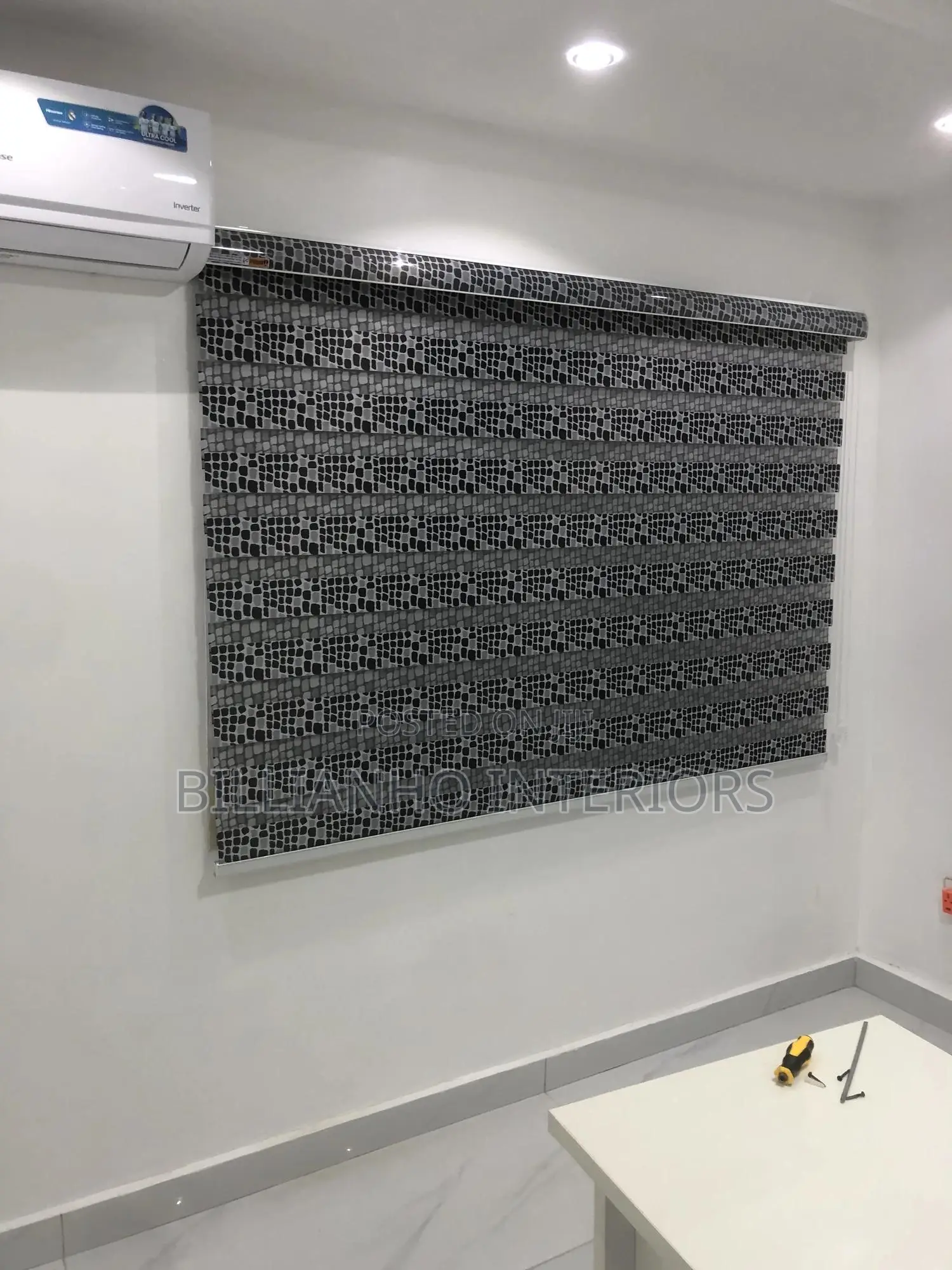 Bricks Black Day Night Blinds