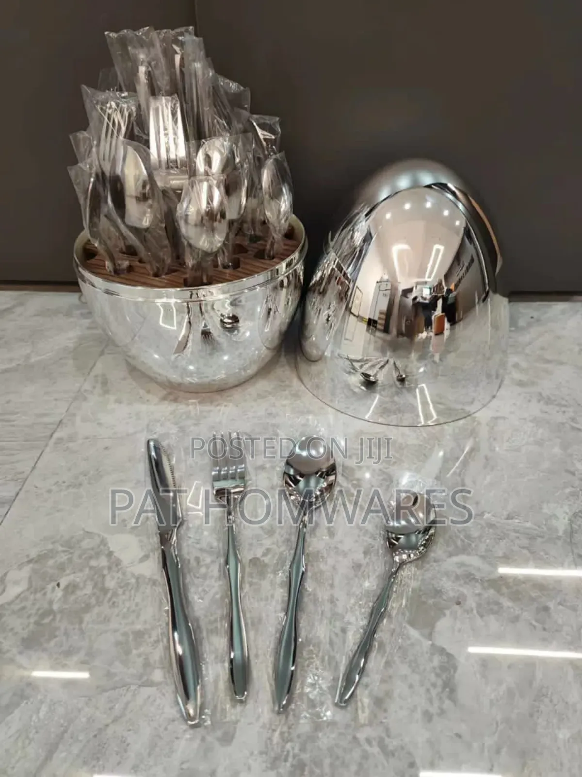 24 Pieces Spoon Set Silver