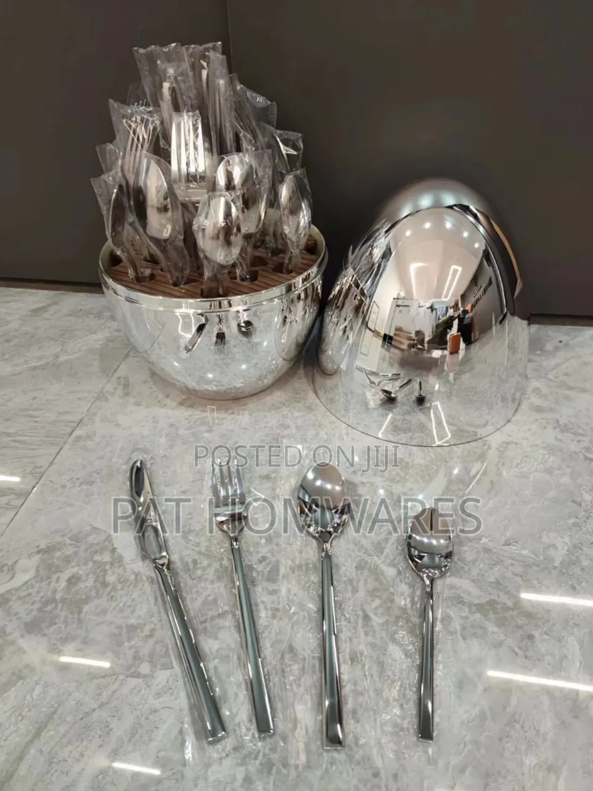 24 Pieces Spoon Set Silver
