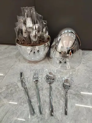 24 Pieces Spoon Set Silver