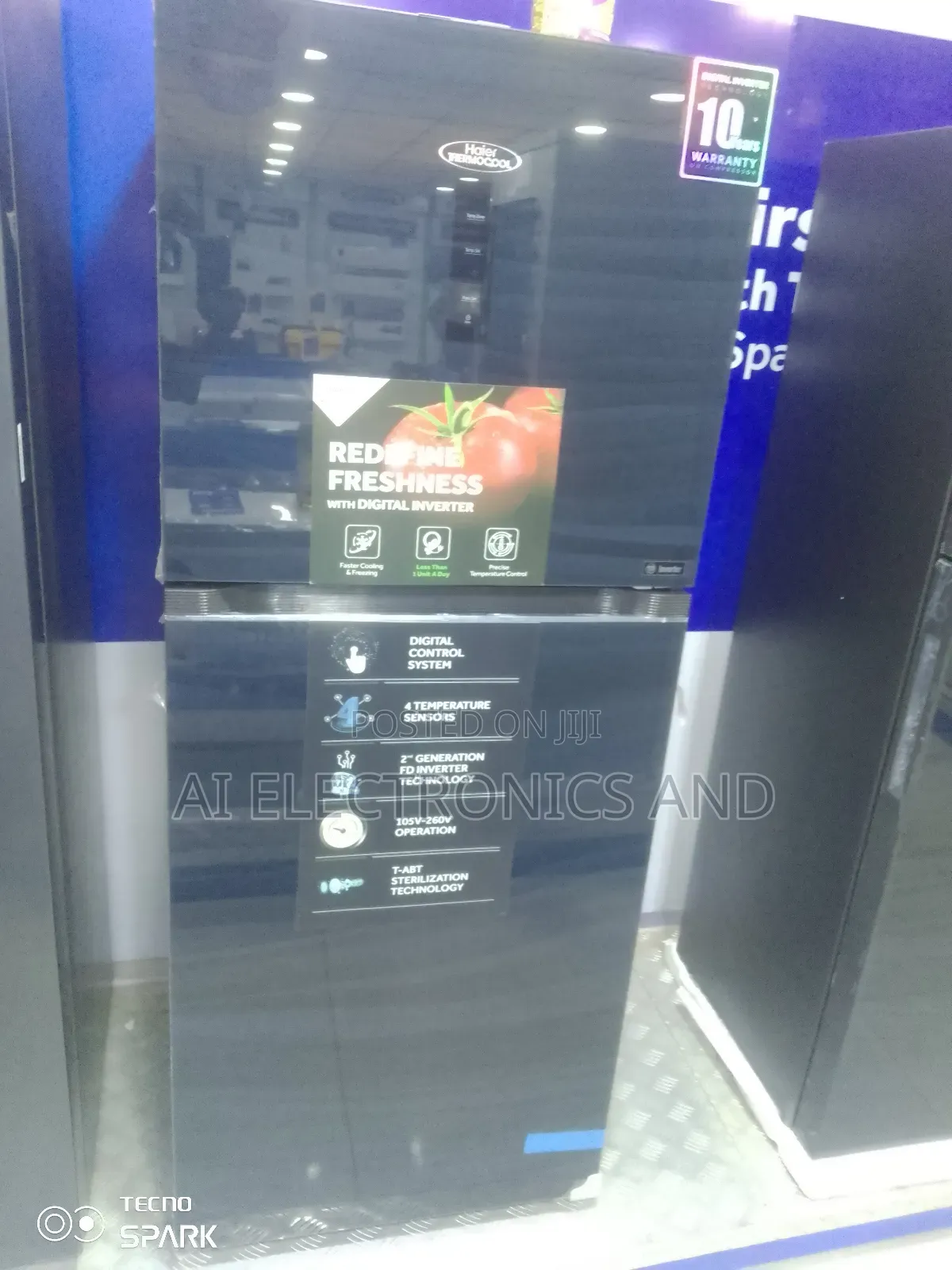 Haier Thermocool Smart Inverter Refrigerator Mirror Face