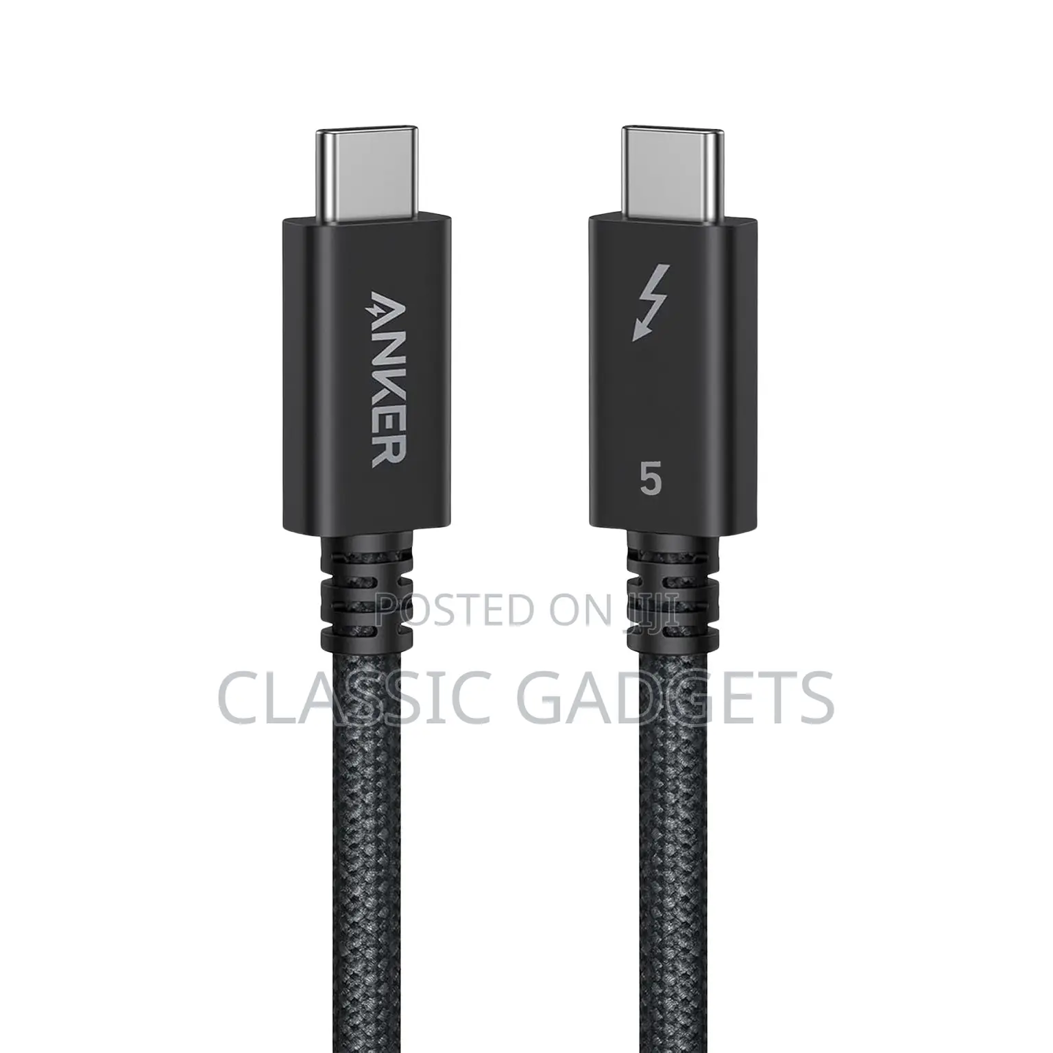 Anker Prime Thunderbolt 5 Cable (3.3 Ft, 80gbps, 240w)