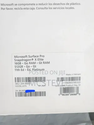New Laptop Microsoft Surface Pro Copilot+ PC 12 16GB SSD 512GB