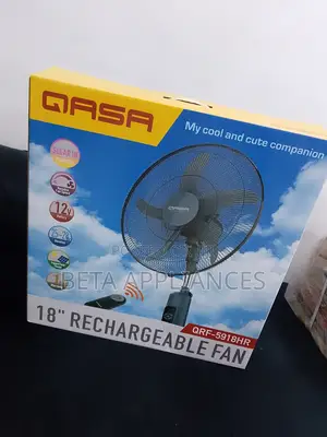 Quasa 18” Rechargeable Fan With Led Indicator