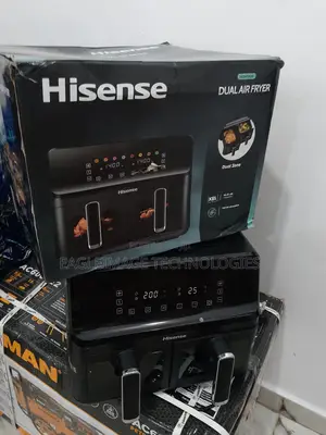 Hisense 8l Dual Basket Bliss: Non-Stick Pots for Hassle-Free Meals