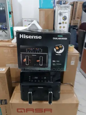 Dual Delight Hisense 8l Air Fryer: Cook Pizza in One, Veggies in the O