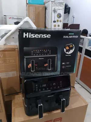 Hisense 8l Dual Air Fryer Revolution: Rapid Air Tech for Juicy Interio