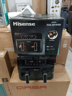 Hisense 8l Dual Powerhouse: 60-Min Timer for Busy Lifestyles