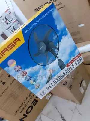 Quasa 18 Inches 3-Speed Rechargeable Fan