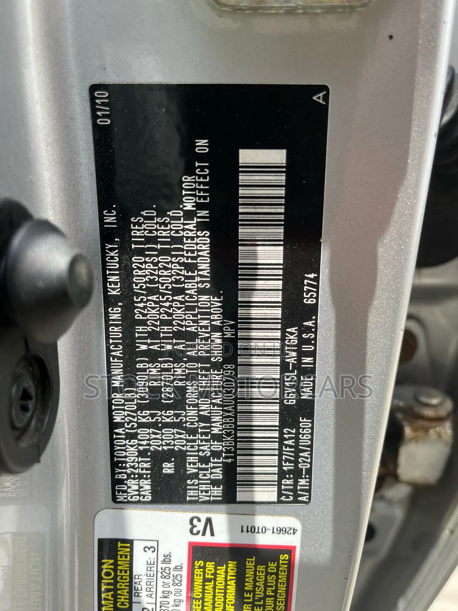 Toyota Venza 2010 Silver