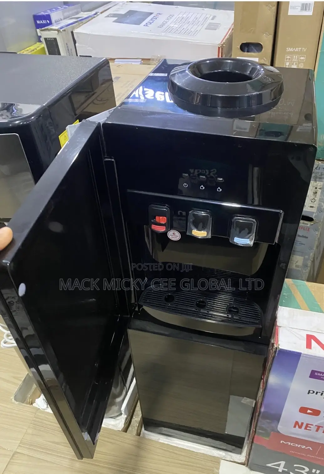 Maxi Water Dispenser With Bottom Fridge (1730s-B) 3-Faucets