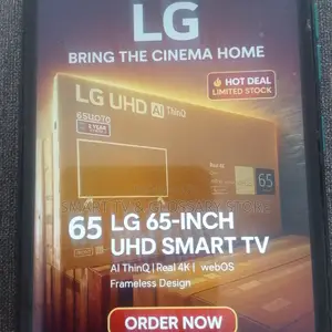 65 Inches Smart Tv With in-Built Bluetooth Wifi Google