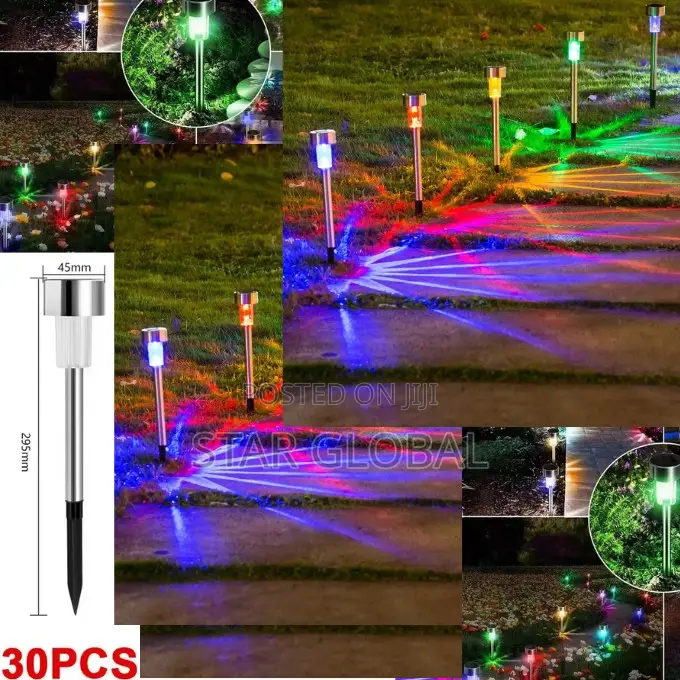 Massive Value: 30 Multi-Color Solar Lights for Complete Yard Coverage.