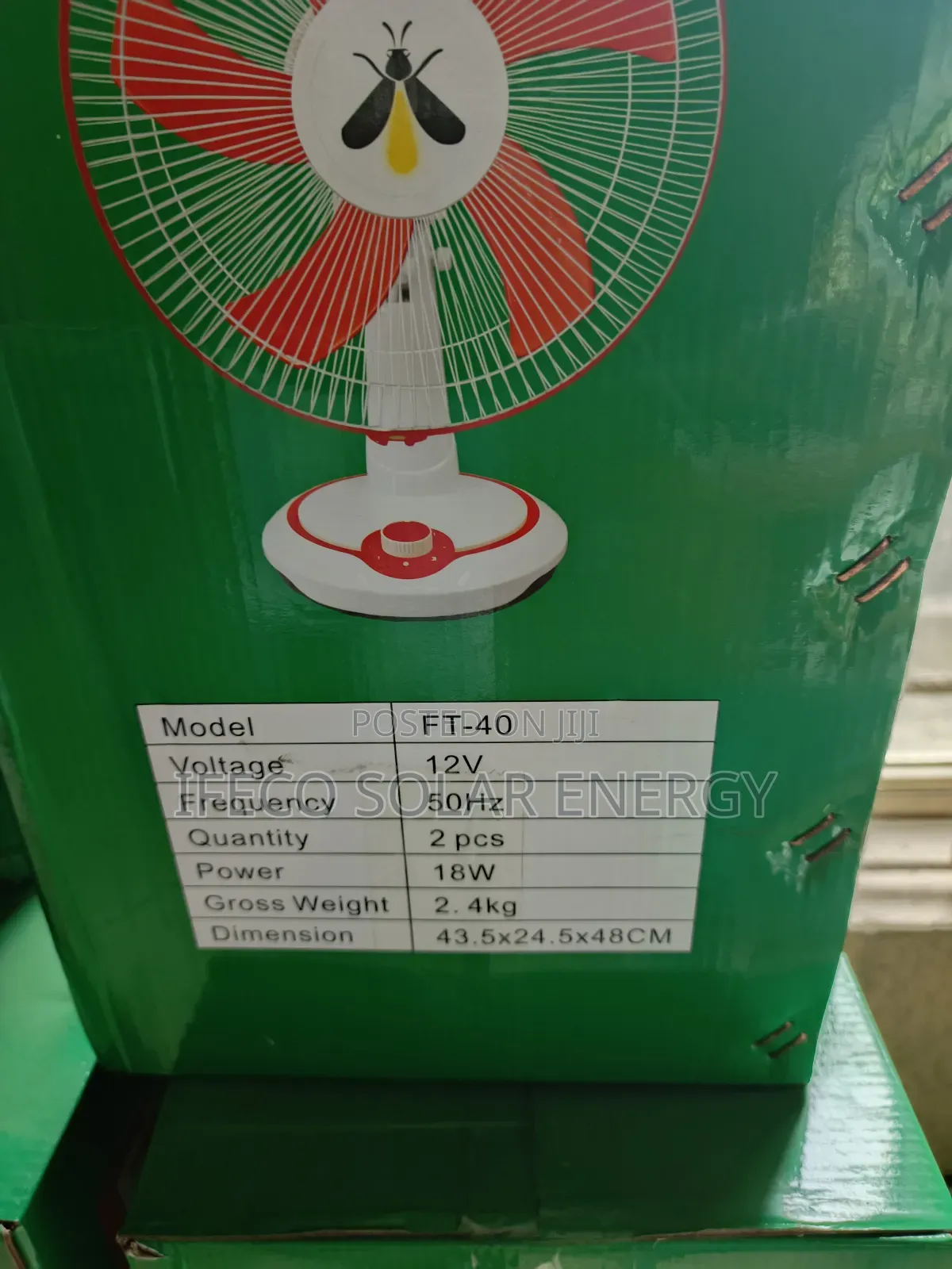 Solar Fan With Panel