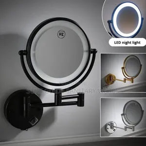 Black Led Magnify Mirror