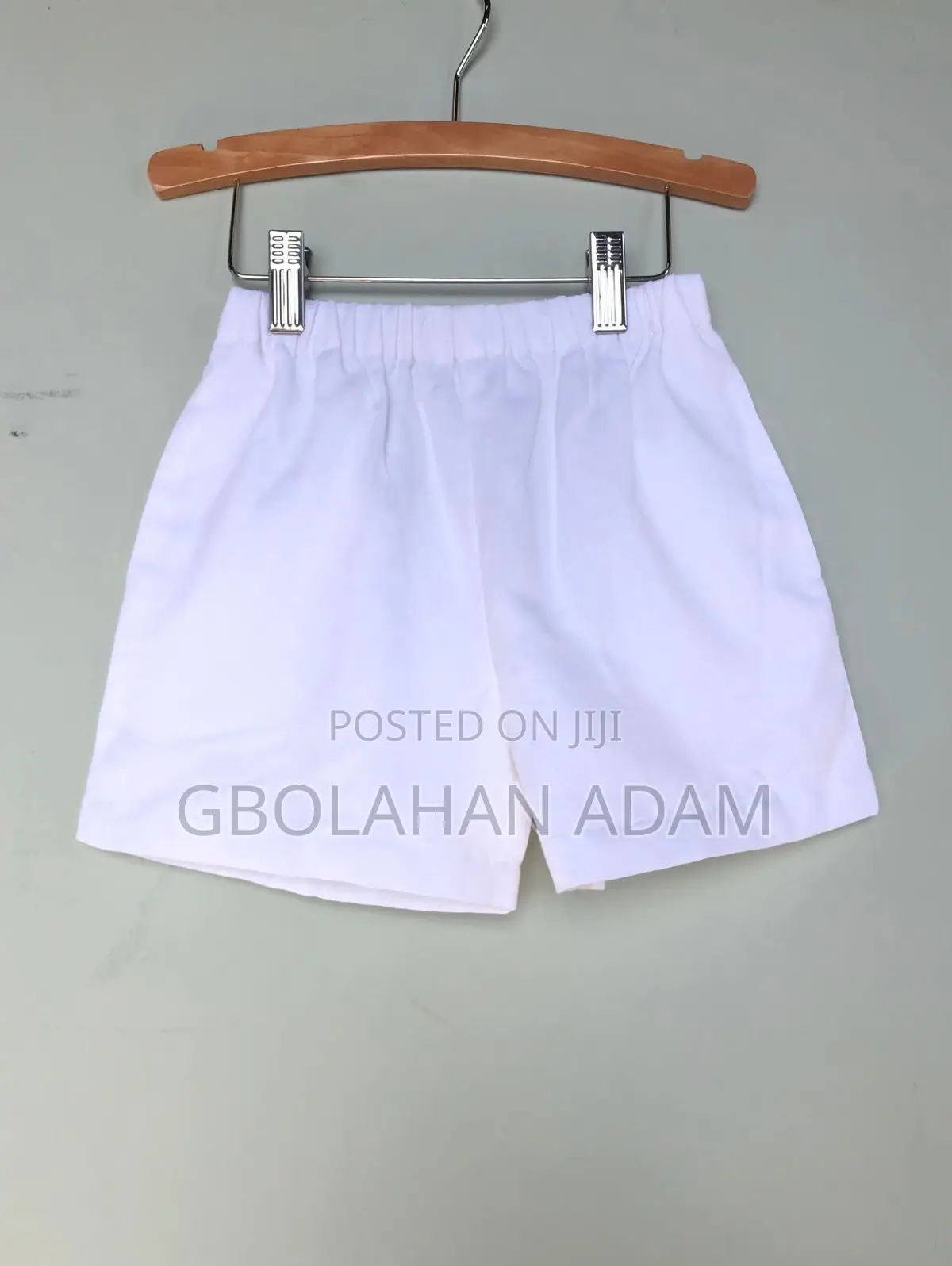 White Cotton Nysc Shorts