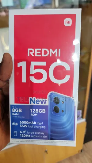 New Xiaomi Redmi 15C 4G 128 GB Black