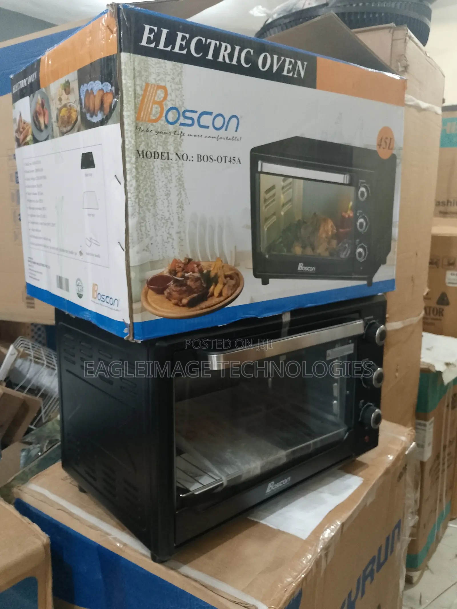 Boscon 45l Electric Oven: Bake, Roast Grill Easily